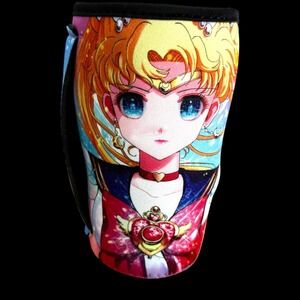 Sailor Moon Drink Koozie Coozy Holder With Handle 6"